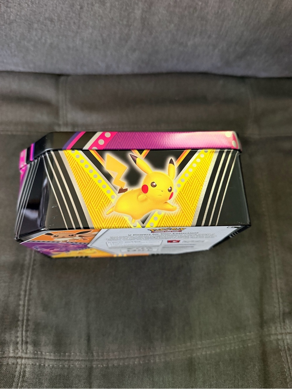 Pokemon Pink and Purple Steel Tin Featuring Skeletal Dragon Art - Picture 5 of 7